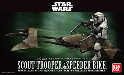 BABDAI Star Wars 1/12 scout trooper and speeder bike from