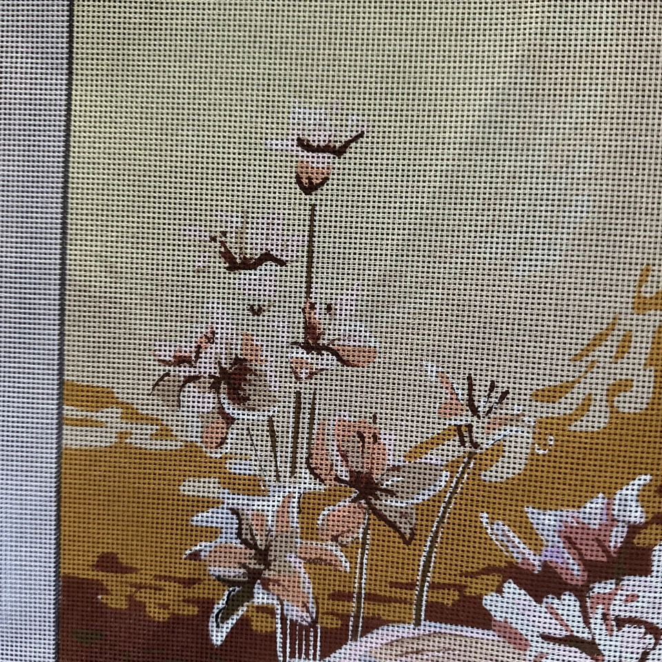 Printed needlepoint Tapestry  Orchids Canvas Only 45x60 Cm Temeljkovic - Image 3 of 4