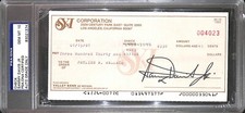 Sammy Davis Jr. Signed Bank Check PSA/DNA COA Rat Pack Gem Mint 10 Autograph 374