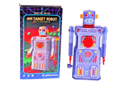 GSR ROBOT ''MINI TARGET ROBOT WIND UP''  TM JAPAN, 12 cm, NEU/NEW/NEUFnBOX  