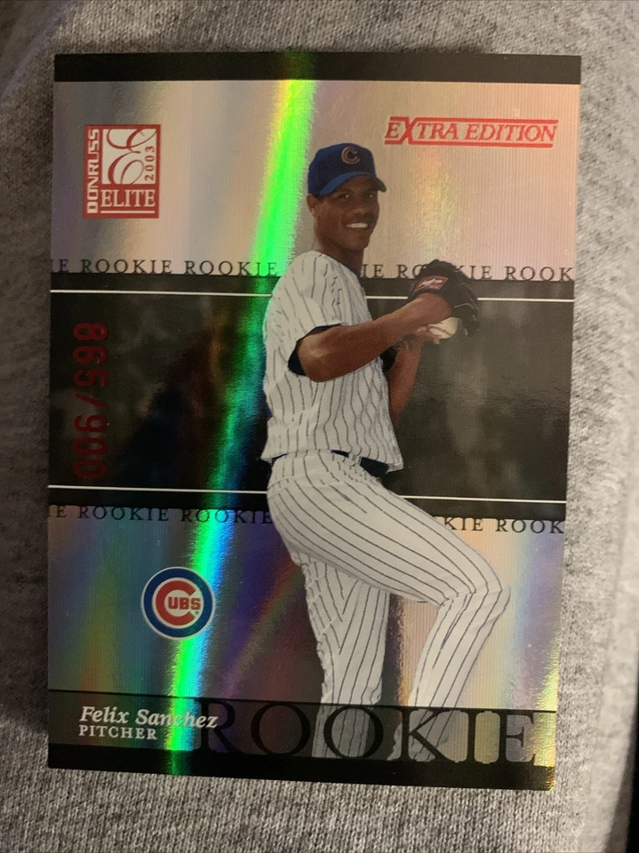 2003 Donruss Elite Extra Edition Felix Sanchez Rookie RC #363/900 Cubs #20 GEM - Image 2 of 4