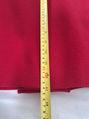 JULIUS Red Overcoat 100% Pure New Wool Vintage Mid-Length Women's UK 14 - Picture 18 of 18