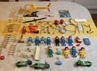 Vintage 1970s Playmobil Lot – Firefighter, Nurse, Rescue, Helicopter, More