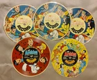 Lot of 5 Vintage The Archies Cartoon Comic Cereal Box Cut Out 33 1/3 RPM Records