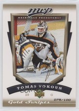 2006-07 Upper Deck MVP Gold Script 75/100 Tomas Vokoun #167 2d8