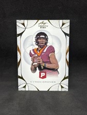 2024 LEAF TRINITY PRISTINE #66 KYRON DRONES GOLD FOIL