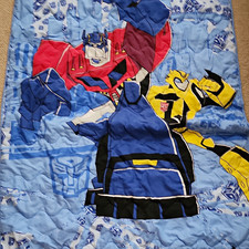 Transformers Kids Toddler quilt Optimus Prime Bumblebee pillowcase