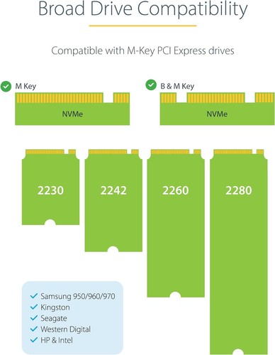 StarTech.com USB-C 10Gbps to M.2 NVMe SSD Enclosure - Portable External M.2 NGFF - Picture 4 of 8