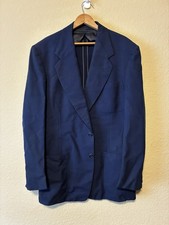 Vintage 50  s/60  s Navy Blue Sports Coat Blazer Rockabilly L/XL