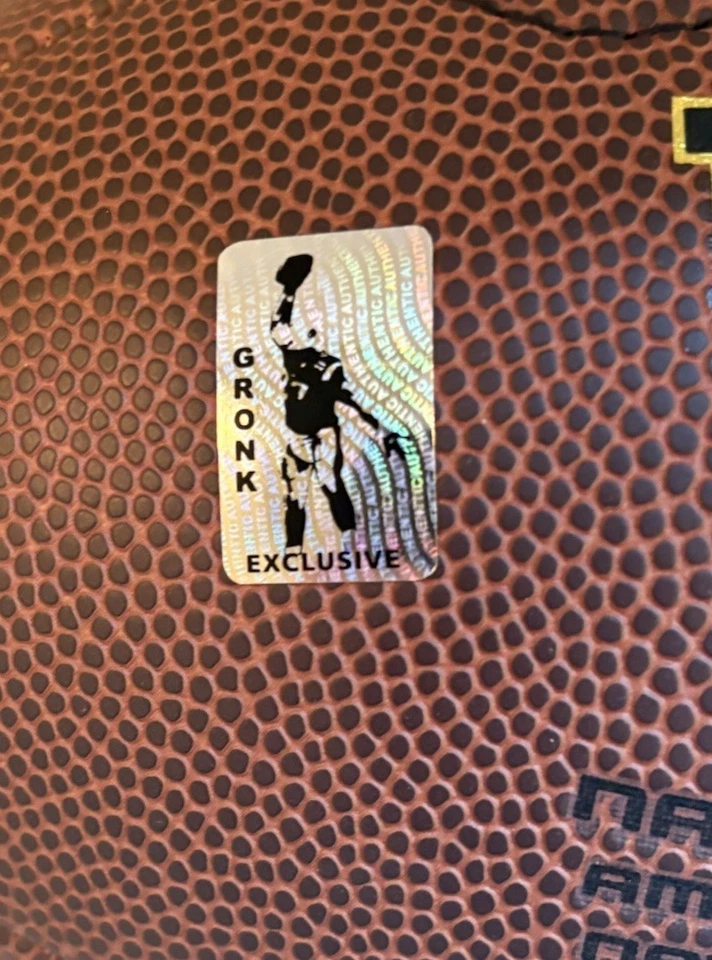 Holograma de jugador de fútbol americano tamaño completo firmado por Rob Gronkowski New England Patriots NFL Foto 3 de 4