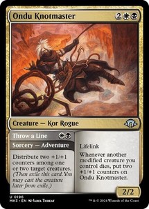 Ondu Knotmaster // Throw a Line 196 Modern Horizons 3 Uncommon