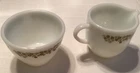 Vintage Corning Pyrex Creamer And Sugar Bowl Crazy Daisy Spring Blossom Pattern