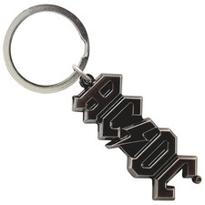 Image of AC/DC Silver Voltage Band Logo 3D keyring Keychain One Size