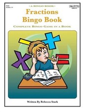 Fractions Bingo Book: Complete Bingo Game In A Book Paperback or Softback