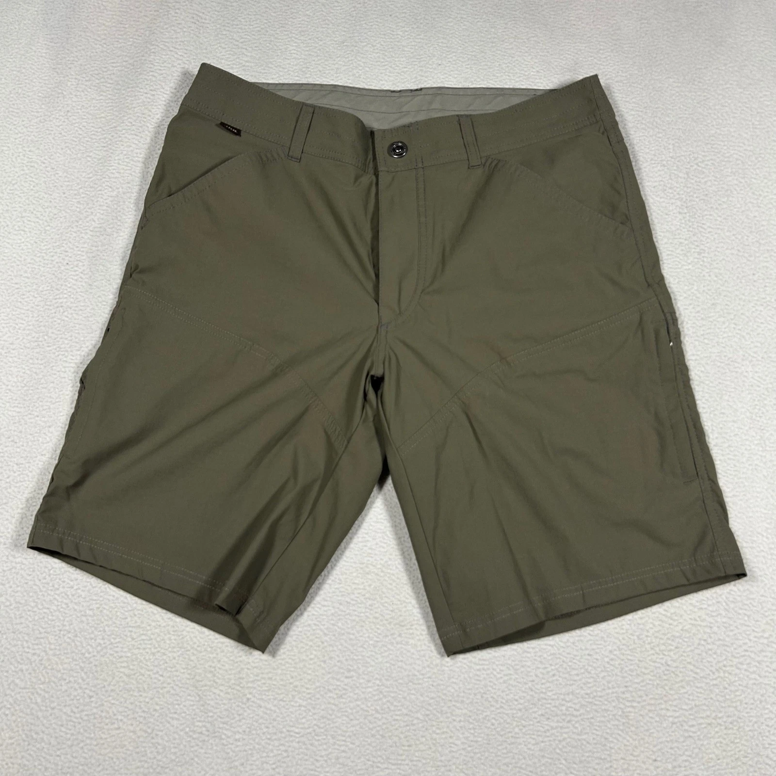 Kuhl Renegade Shorts Mens 34 Green Cargo Hiking Technical Style 5121