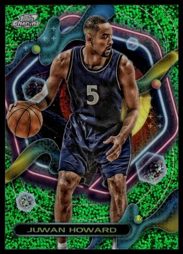 2023 Topps Cosmic Chrome Basketball Green Space Dust Refractor Juwan Howard #149