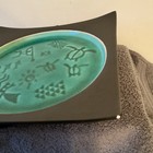 Kauhale Living Stoneware Plates Tribal Turtle Green Black Microwave Safe Set — photo 3