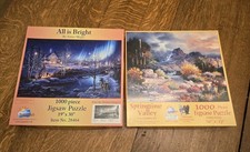 Sunsout Set Of Two Jigsaw Puzzles Used As Is.