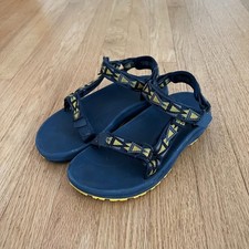 Sandalias Teva Hurricane Senderismo Exterior con Tirantes Estampado Azul Amarillo Niño Juvenil Talla 3