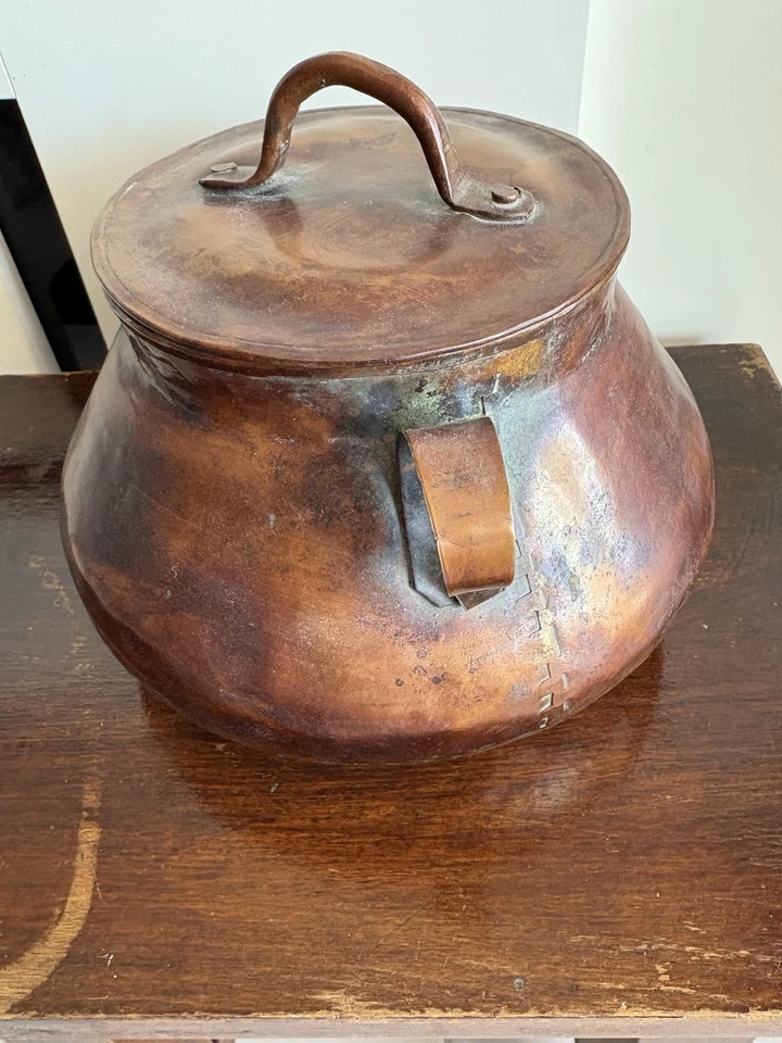 Magnifique Chaudron En Cuivre Ancien. - Photo 2/4