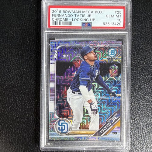 2019 Bowman Mega Box Fernando Tatis Jr. #25/BCP-25 Mojo Refractor PSA 10 RC