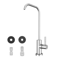 RO Drinking Water Faucet, Brushed Nickel, 1/4"  3/8" Connectors