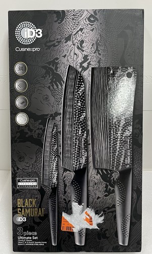 Cuisine Pro Black Samurai iD3 3 Piece Ultimate Set - Picture 1 of 5