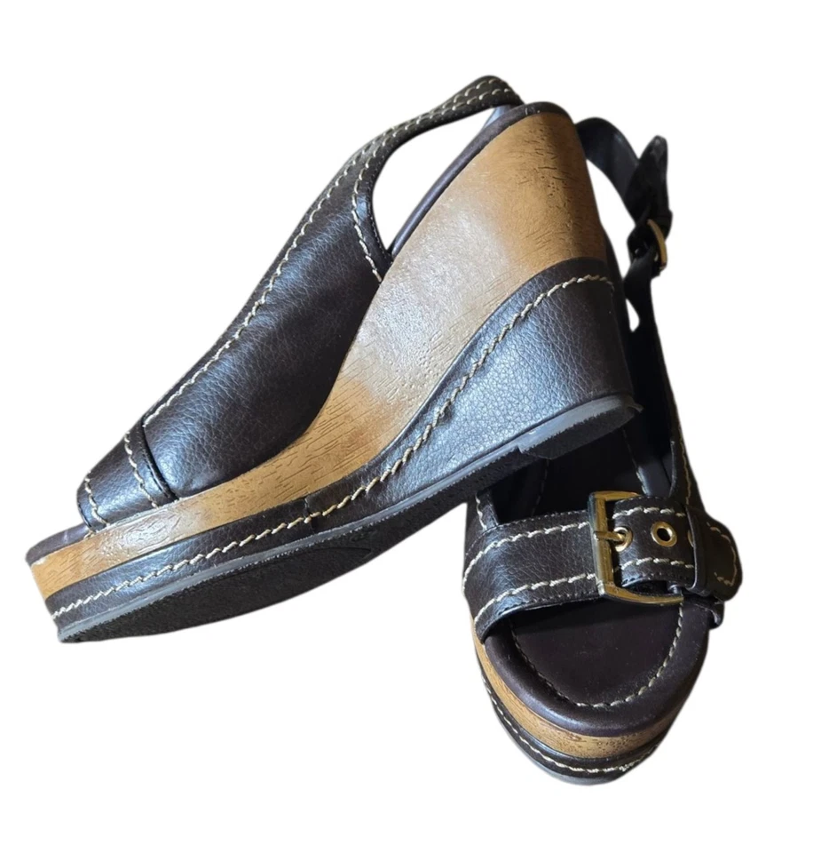 Sandalias de cuña Montego Bay Club marrón beige talla 8 Foto 4 de 4