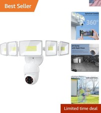 Floodlight Camera Outdoor, 2K QHD Smart Home Security Cam with Motion-Activat...