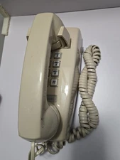 Bell System Western Electric Vtg 1970's Push Button Wall Telephone 2554 Beige 