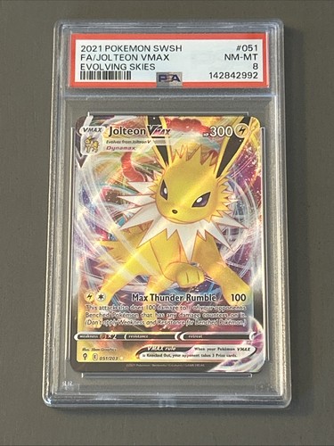 Jolteon VMAX graded PSA 8 for sale on eBay