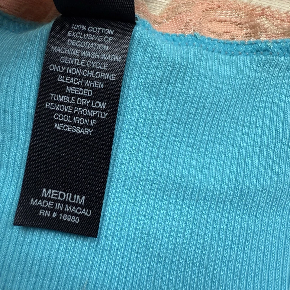 Sombra de ojos para mujer Y2K encaje ribete cami talla M verde azulado babydoll años 90 delicada coqueta Foto 4 de 4