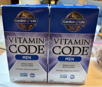 Two New Boxes Of Vitamin Code Men's Vitamins, 120 Capsules Each Never Opened