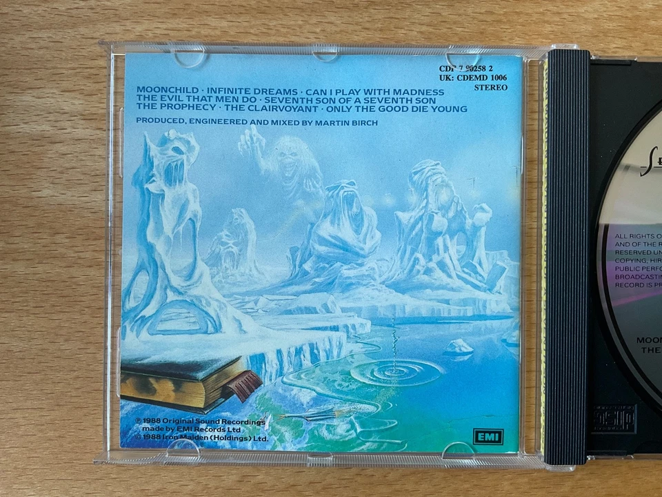 CD Iron Maiden Seventh son of a seventh son, 1st press, Made in Holland sgut vg - Bild 4 von 4