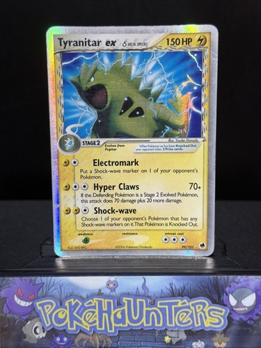 Pokemon Card Tyranitar Ex 99/01 Ex Dragon Frontiers Rare Played