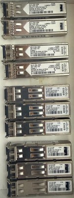 Lot of 10 Cisco GLC-SX-MM 30-1301-02 1G Ethernet Transceiver 850nm LC Fiber OEM
