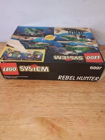 LEGO SYSTEM 6897 SPACE POLICE REBEL HUNTER BOX w/ few Pieces 1992