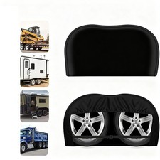 Protection pour remorque de camping-car couvre pneus double essieu ��tanche pour
