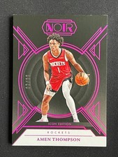Amen Thompson 2024-25 Panini Noir Icon Edition Purple /25 #117