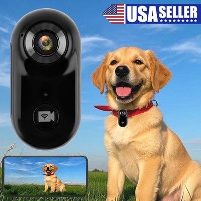 Mini Pet Cam 1080P App Wearable Collar Camera for Dog Cat 32GB Kit Type C Loop