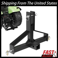 3 Point 2" Receiver Trailer Hitch Category 1 Tractor Quick Hitch Drawbar Heavy