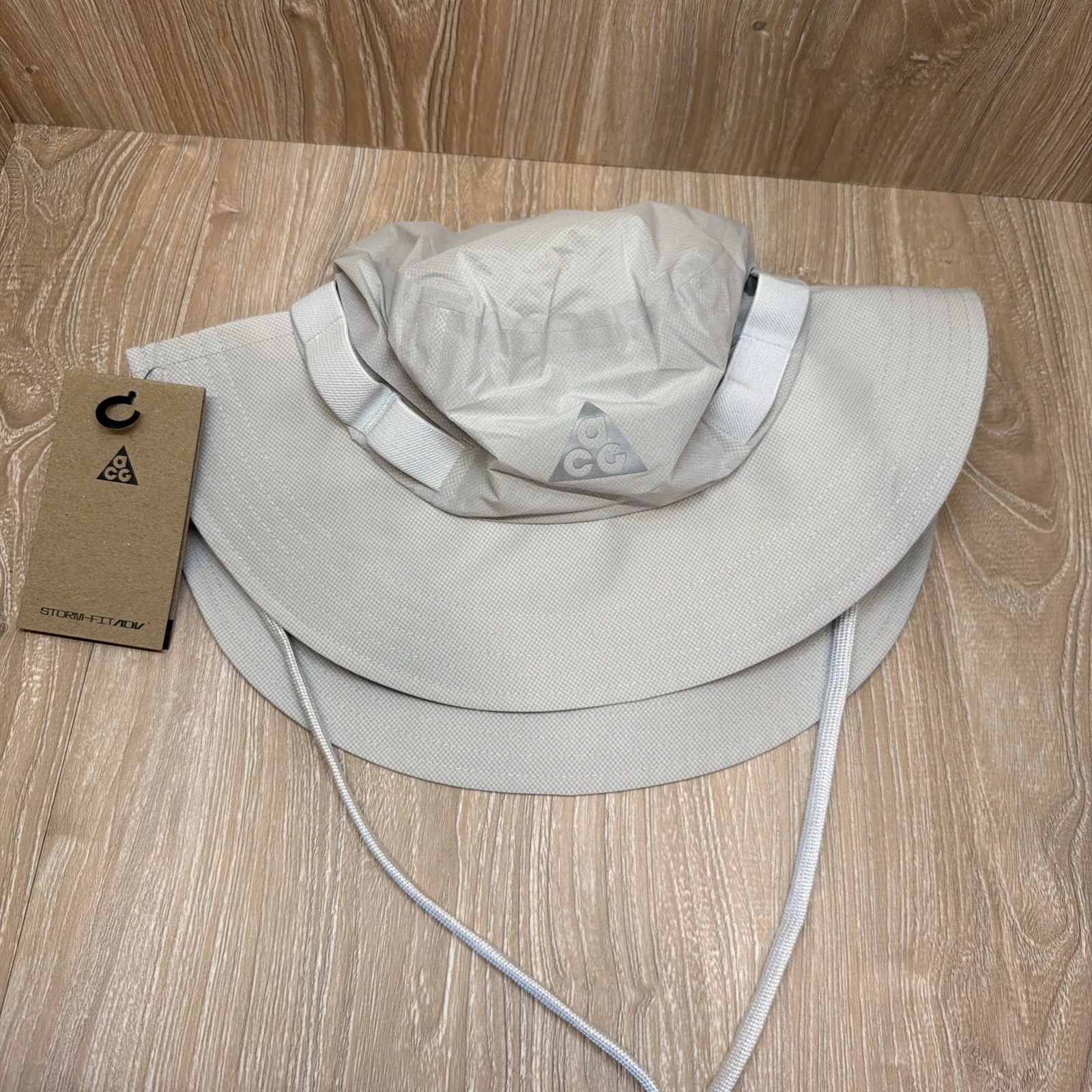 Nike ACG Apex Storm-Fit ADV Bucket Hat Photon Dust Waterproof Small FQ6845-025