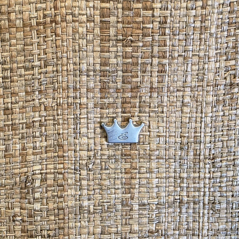 Bolso de mano vintage Bucket Tote Elaine Turner tejido apretado en diseño trapezoidal  Foto 3 de 4