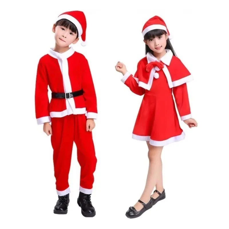 Disfraz de Papá Noel Navidad Claus Niños Traje Niños Conjunto para Vestido Niñas Niño Foto 2 de 4