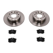 BREMSSCHEIBEN BELÄGE HINTEN SATZ FÜR VW CADDY GOLF 5 6 SEAT LEON OCTAVIA VAICO