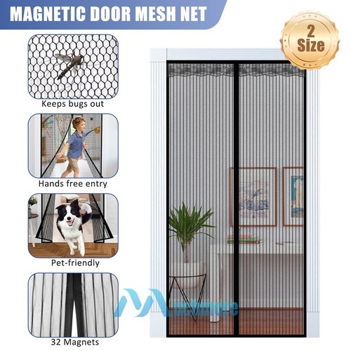 Magnetic Screen Door - Hands-Free Mosquito Net With Auto Close, Fits Standard Door Frame, Keeps Bugs Out - View #2