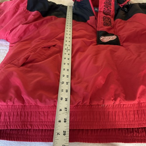 Giacca starter vintage Detroit Red Wings adulto XL pullover con cappuccio ghiaccio centrale NHL - Foto 12 di 12