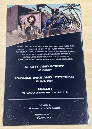 !Star Wars Mandalorian “GEKKO THE BOUNTY HUNTER” #1 Comic Signed By Dominic Pace - Picture 7 of 12