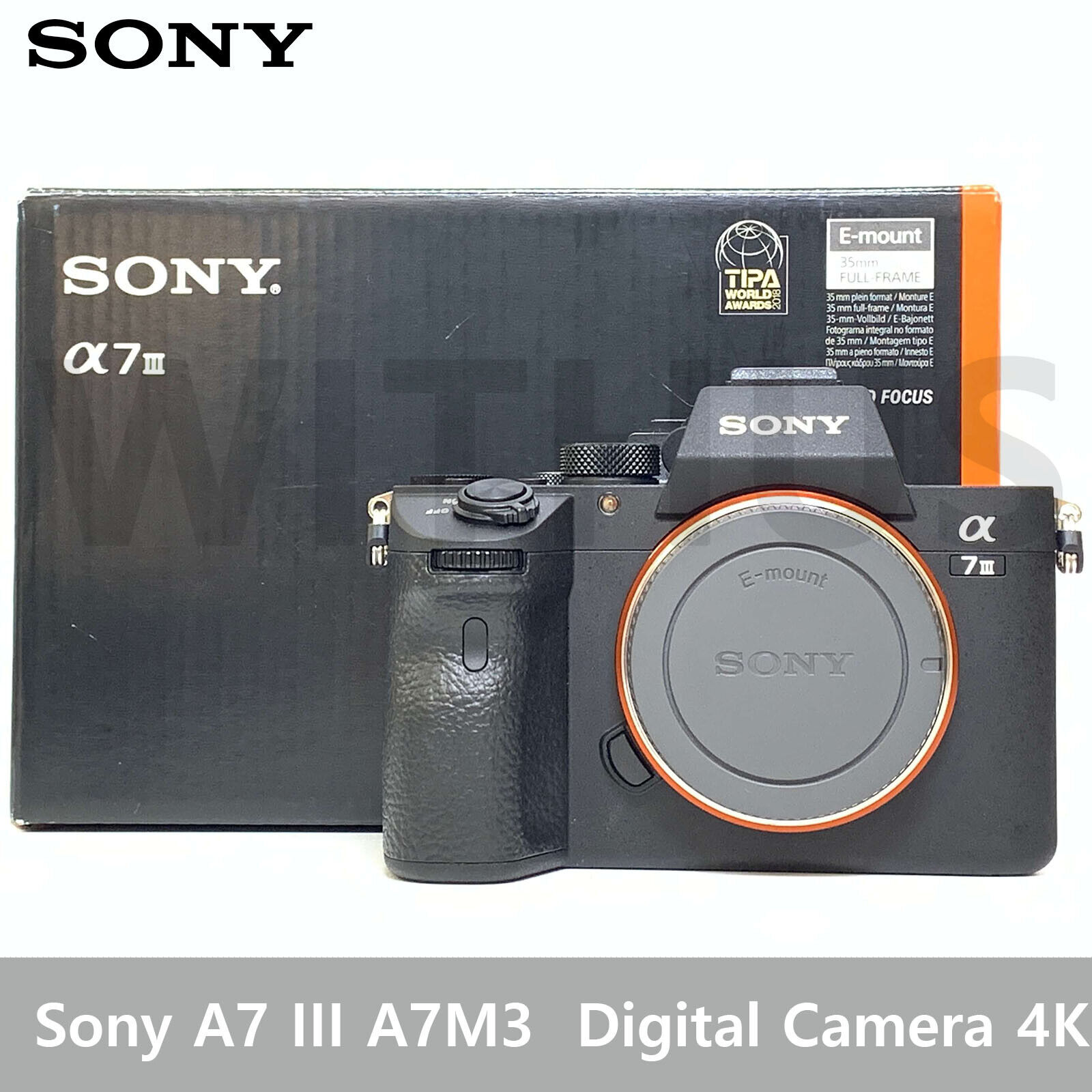 Sony Alpha A7 III Full Frame Mirrorless Camera [4K Video] (Body