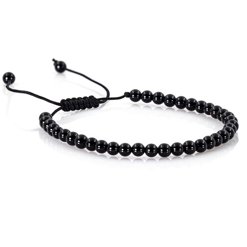 Makramee Armband Bracelet Perlenarmband 4mm Perlen Multi Color Damen Herren - Bild 10 von 20